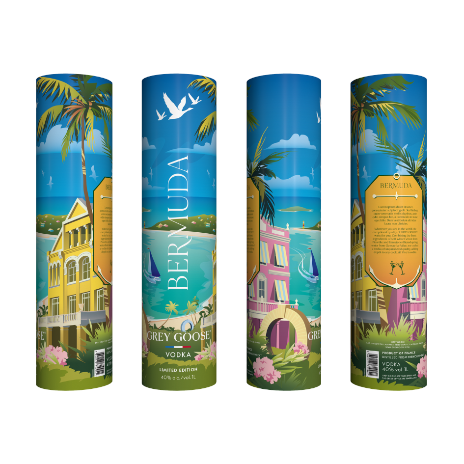 Grey Goose "Bermuda" Tube (750ml)