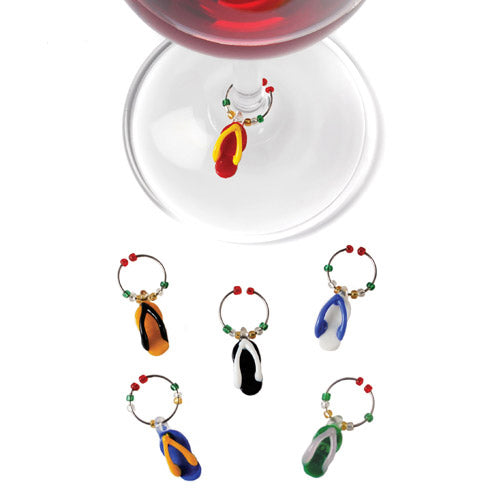 Wine Glass Charms - Flip Flop