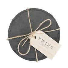 Circle Slate Coasters