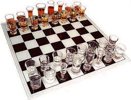 Chess Shot Glass Game