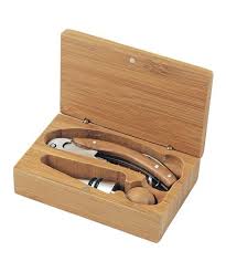 Bamboo Wine Opener Set