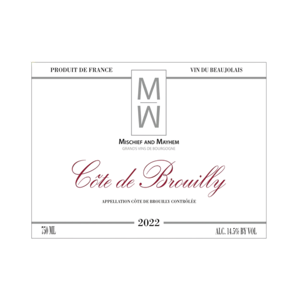 Mischief and Mayhem Cote de Brouilly 2022 (Gamay)