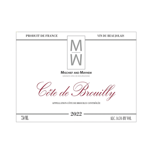 Mischief and Mayhem Cote de Brouilly 2022 (Gamay)