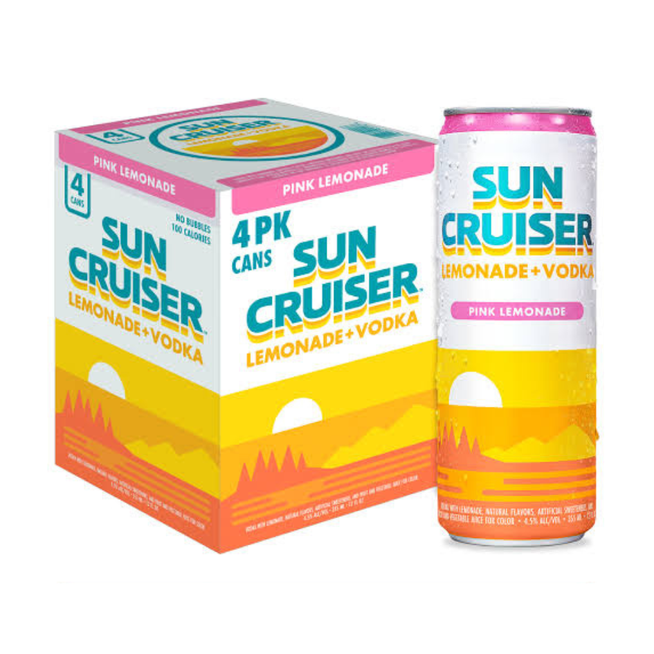 Sun Cruiser Pink Lemonade (CASE / 6x4 Cans)