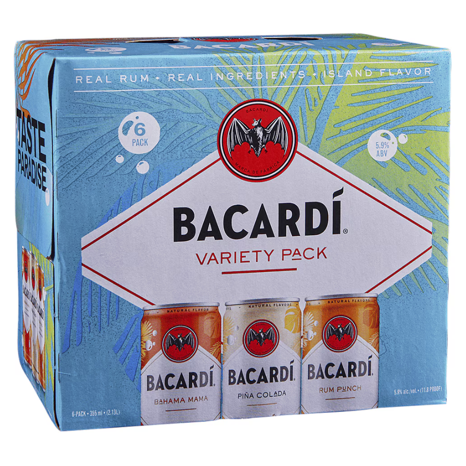 Bacardi Variety Pack (CASE / 4x6-Pack Cans)