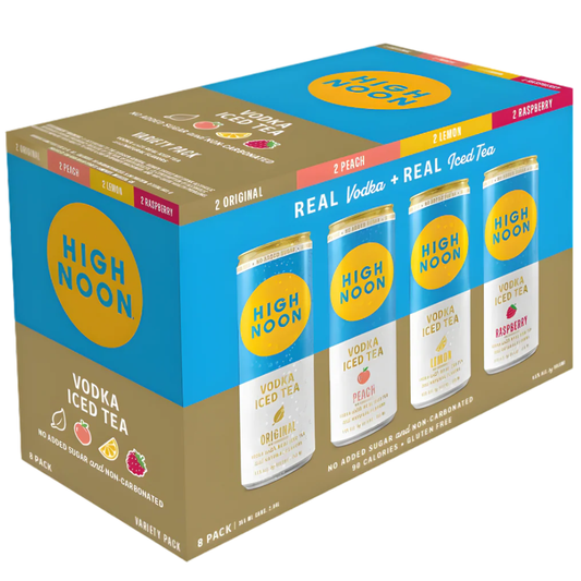 High Noon Iced Tea Vodka Hard Seltzer Variety (8-pack)