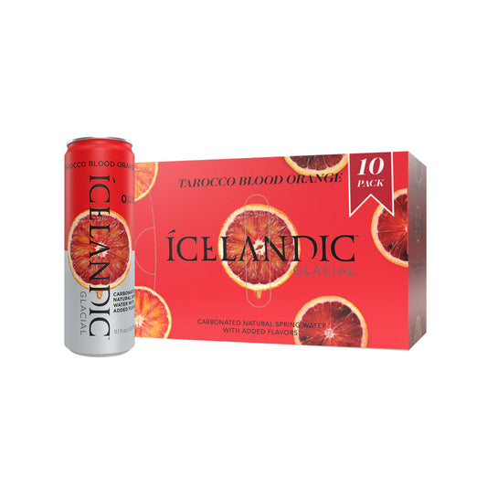 Icelandic Glacial Sparkling Water 'Tarocco Blood Orange' Can (10 Pack)