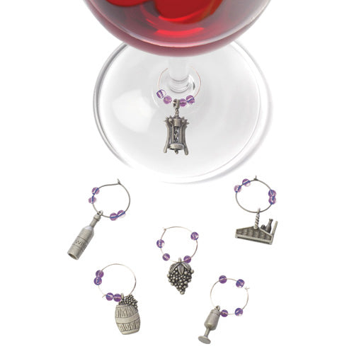 Wine Glass Charms - Winery