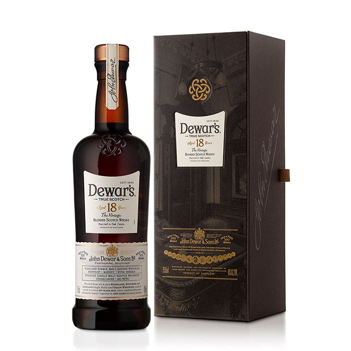 Dewar's 18 Year Vintage Blended Scotch Whisky