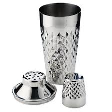 Stainless Steel Faceted Cocktail Shaker