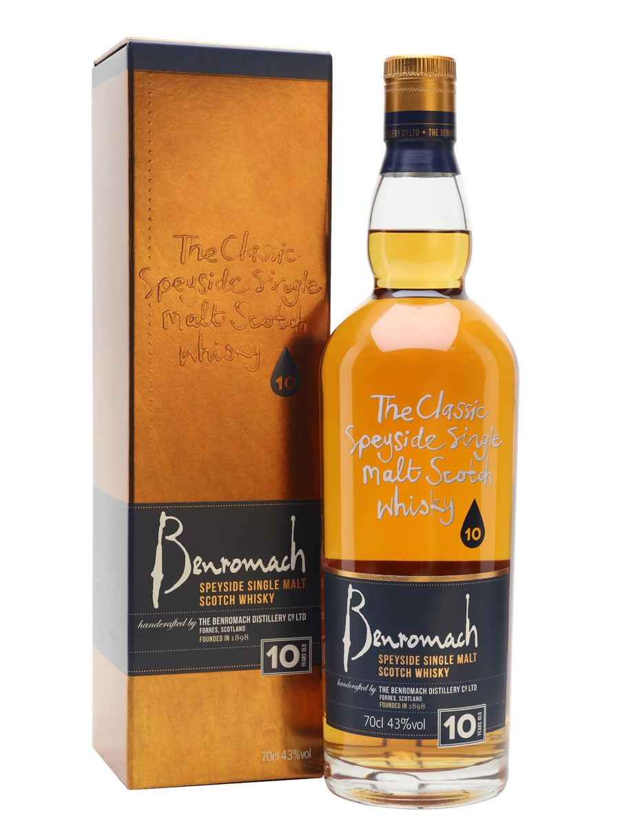 Benromach 10 Year Old Speyside Single Malt Scotch Whisky